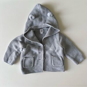 Baby GAP Knit Cardigan in Light Gray toddler 12-18 months